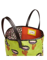 LaDoubleJ Shopper Tote Bag LaDoubleJ Shopper Tote Bag Chirpy Cactus Verde BAG0006COT005CHI0002