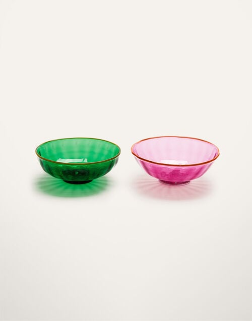 La DoubleJ Luxury Nut Bowl Set of 2 La DoubleJ Luxury Nut Bowl Set of 2 Verde/Rosa GLA0010MUR001ASS0003