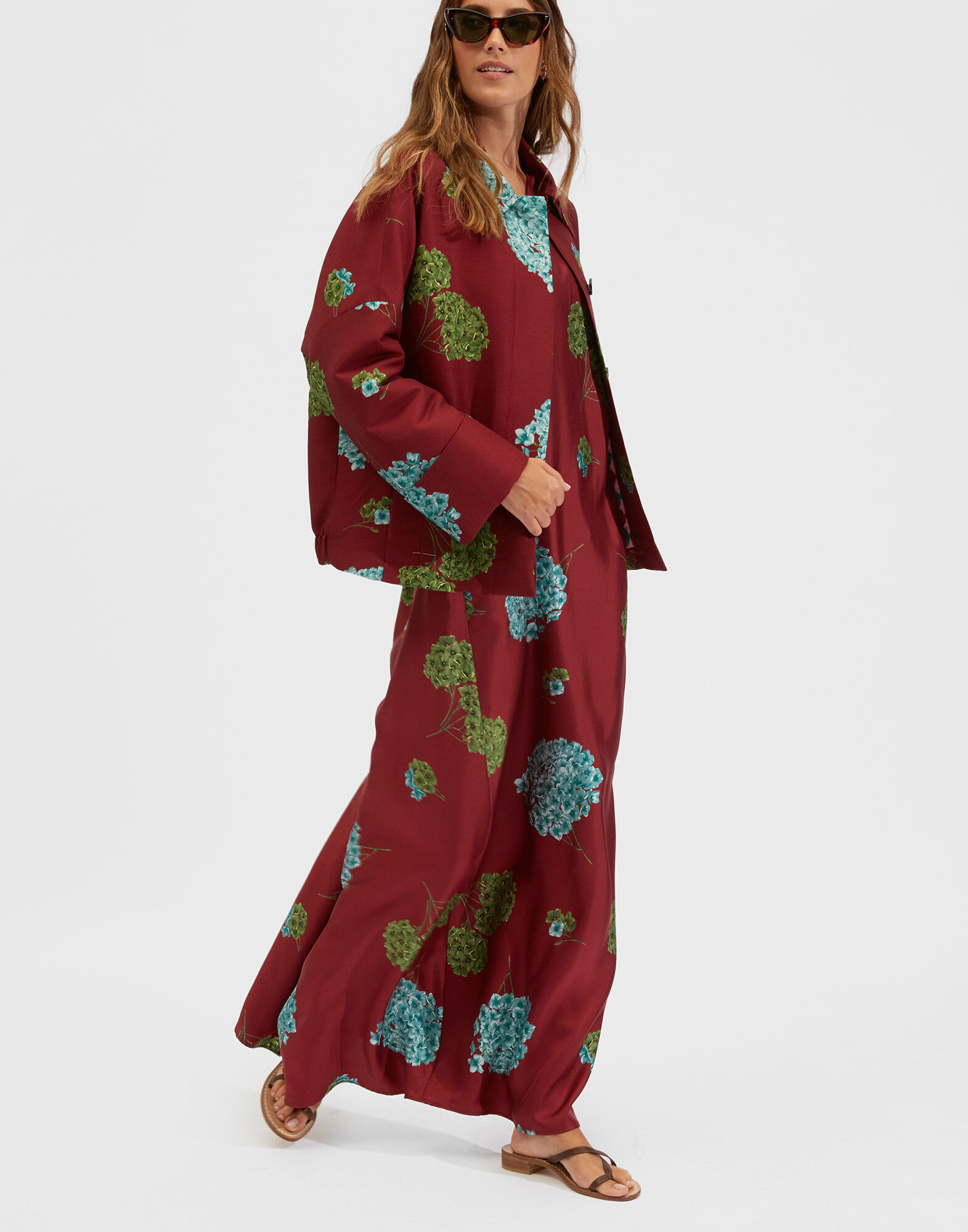 La DoubleJ Roy Dress Ortensia Bordeaux DRE0460SIL001ORT0004