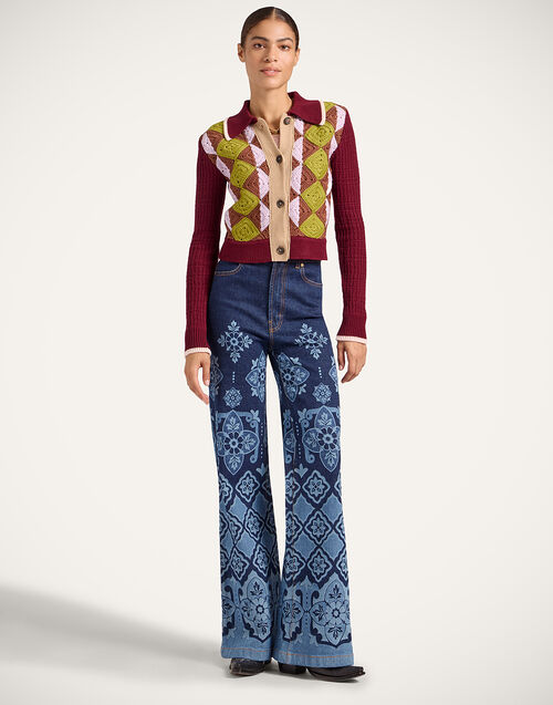 La DoubleJ Flare Jeans Partenope Navy TRO0096DEN002PRT02BU06