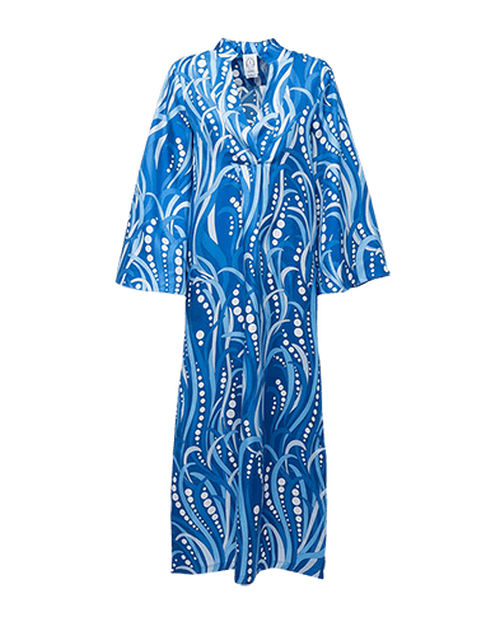 LaDoubleJ Silk Kaftan Polipo Blu DRE0009SIL001POL0001