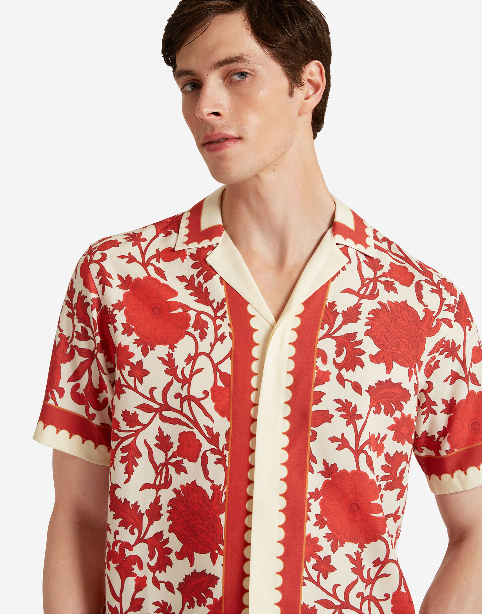 La DoubleJ Maitan Shirt Dragonflower Plac&egrave;e Red SHI0118LYO001DRE01RE01