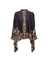 La DoubleJ Foulard Shirt La DoubleJ Foulard Shirt Borboni Placée Nero SHI0059SIL006BRN02BL01