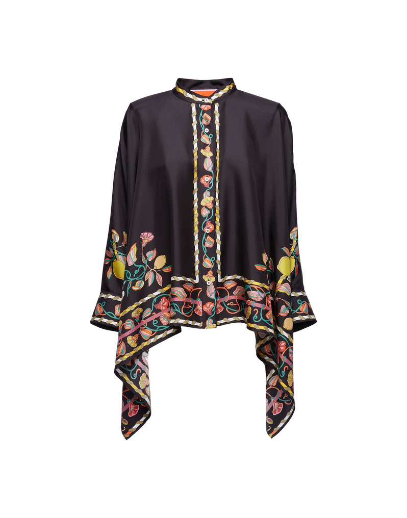 La DoubleJ Foulard Shirt La DoubleJ Foulard Shirt Borboni Placée Nero SHI0059SIL006BRN02BL01