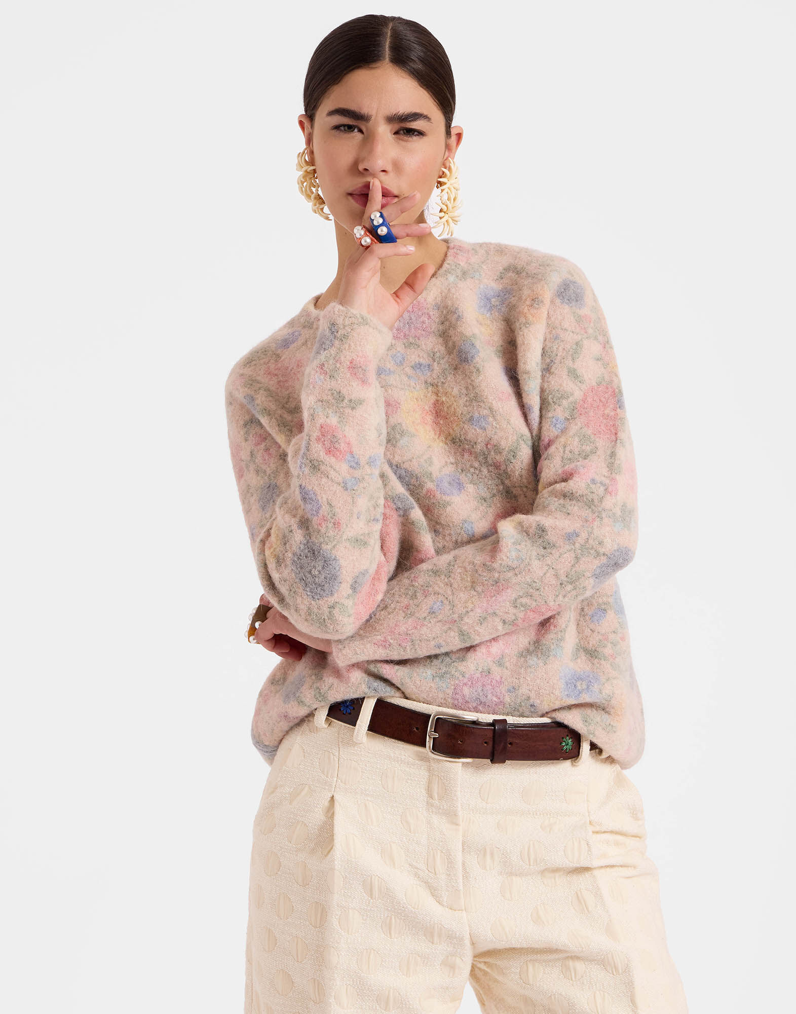 La DoubleJ All-In Sweater Ivory PUL0213KNI124VA280WH04