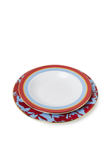 La DoubleJ Soup And Dinner Plates Set Roman Holiday Vino DIS0064CER001RHY0001