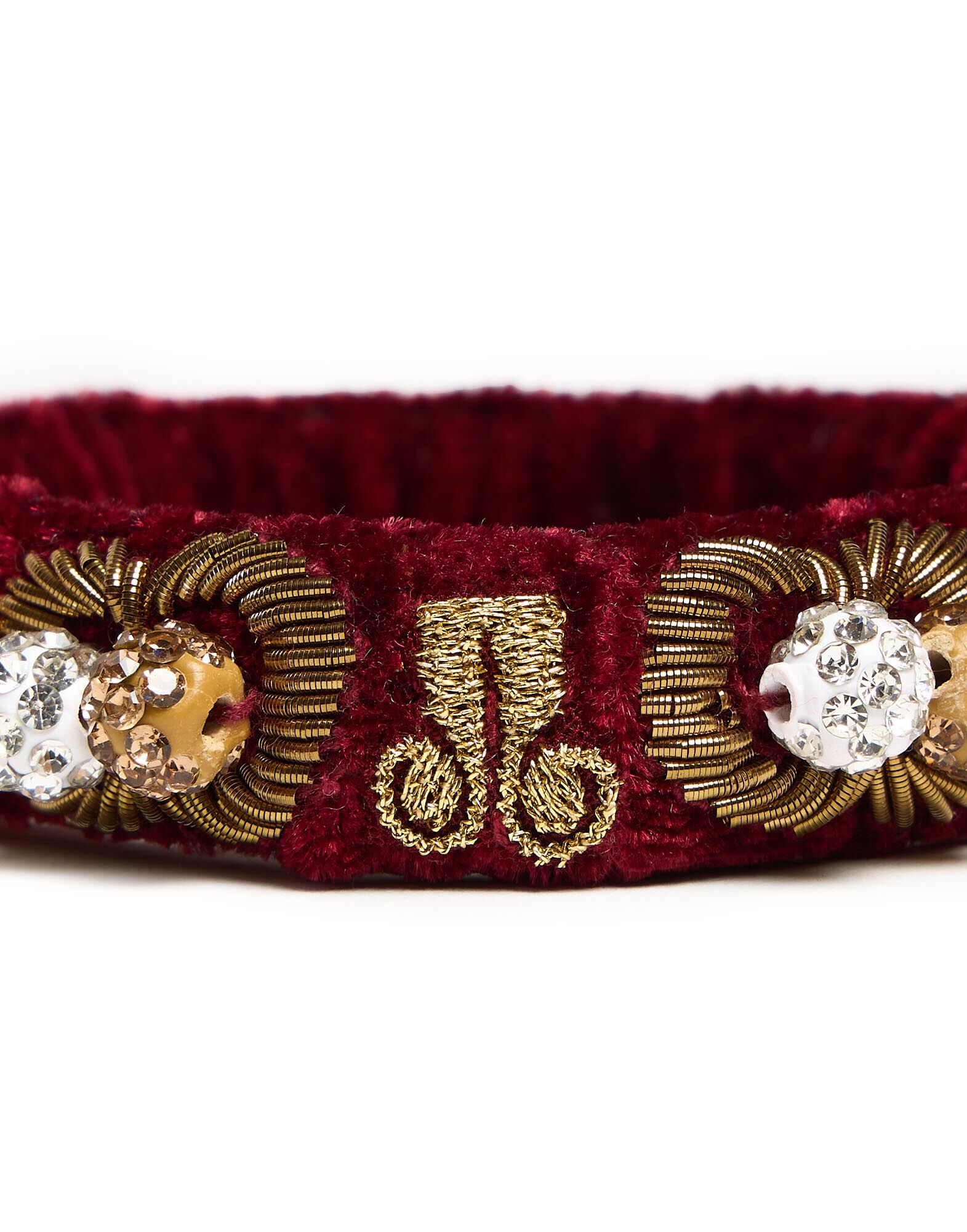 La DoubleJ Tesoro Bracelet Solid Burgundy BAC0010VEL015SOLIDRE02