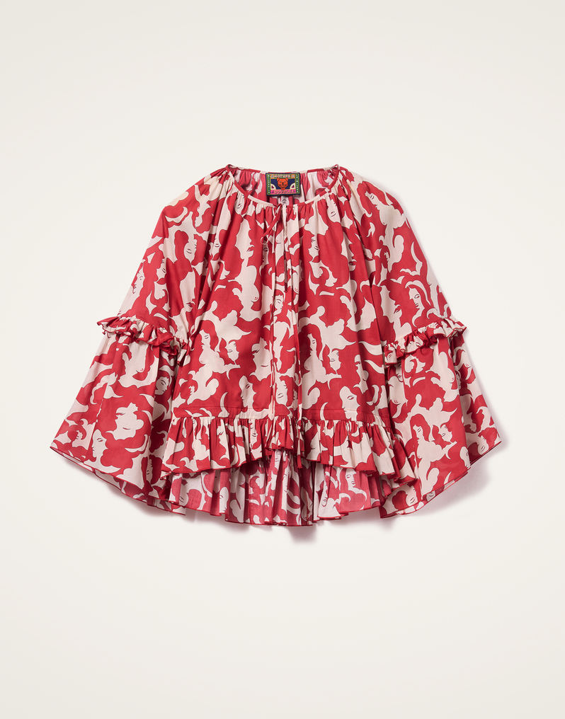 La DoubleJ Boho Blouse La DoubleJ Boho Blouse Mamma Red TOP0149COT003MAM01RE01