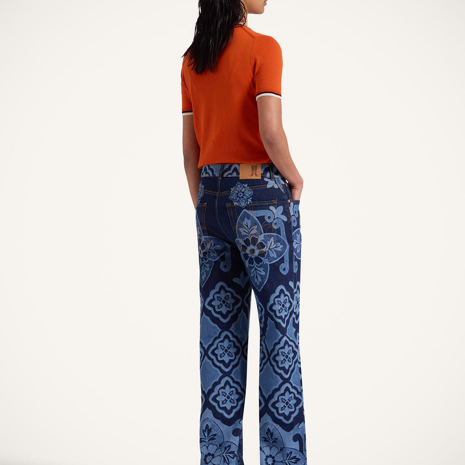 Shop La Doublej Better Than Your Boyfriend Jeans In Partenope Navy