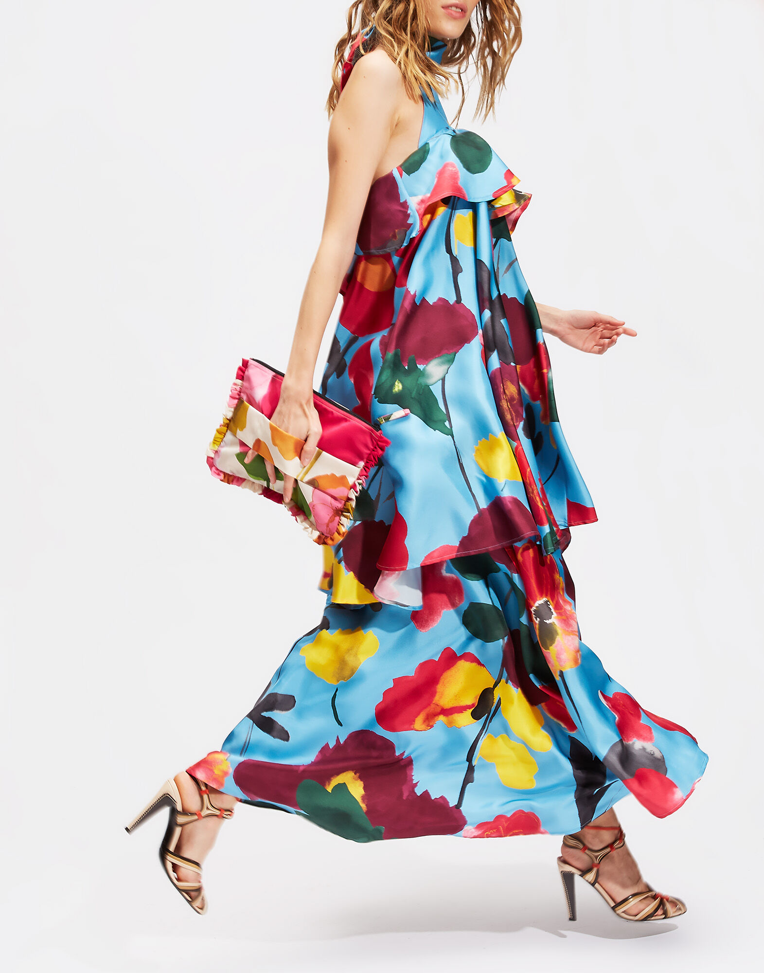 LaDoubleJ Long Bonbon Dress Prom Azzurro DRE0123SIL001PRO0002