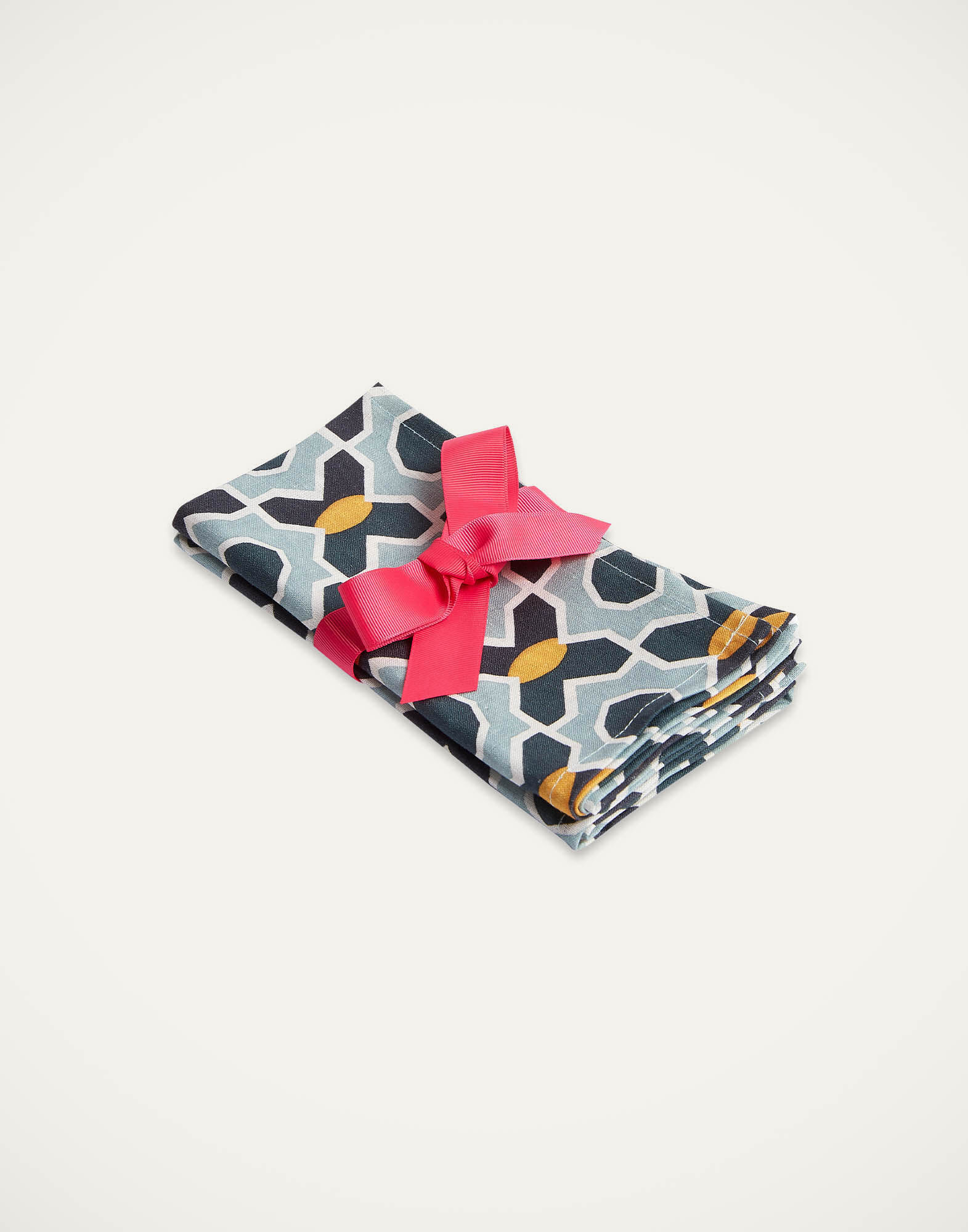 La DoubleJ Large Napkins Set Of 2 Plaza Small Light Blue NAP0006LIN001PLA07BU01