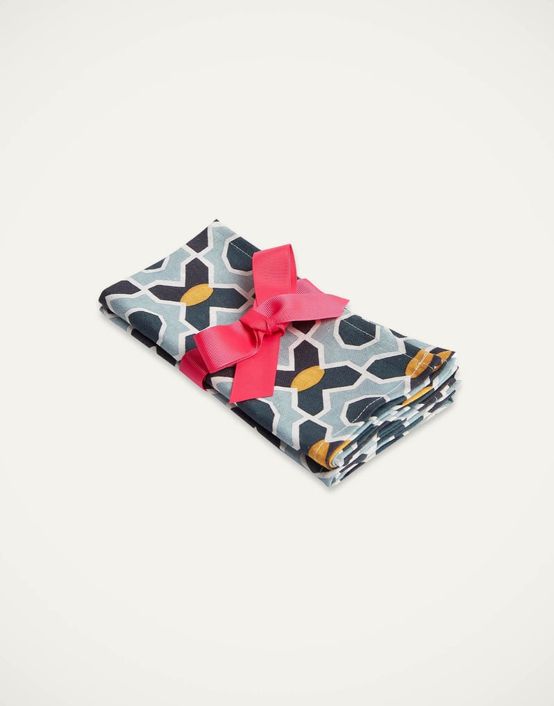 La DoubleJ Large Napkins Set Of 2 La DoubleJ Large Napkins Set Of 2 Plaza Small Light Blue NAP0006LIN001PLA07BU01