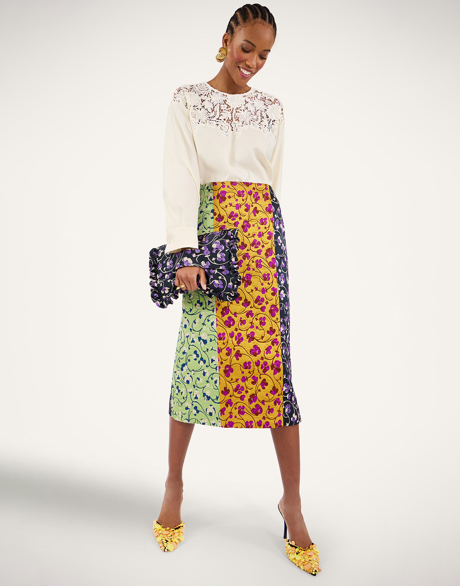 La DoubleJ Glow Home Top Solid Ecru SHI0154WOL035SOLIDBR05