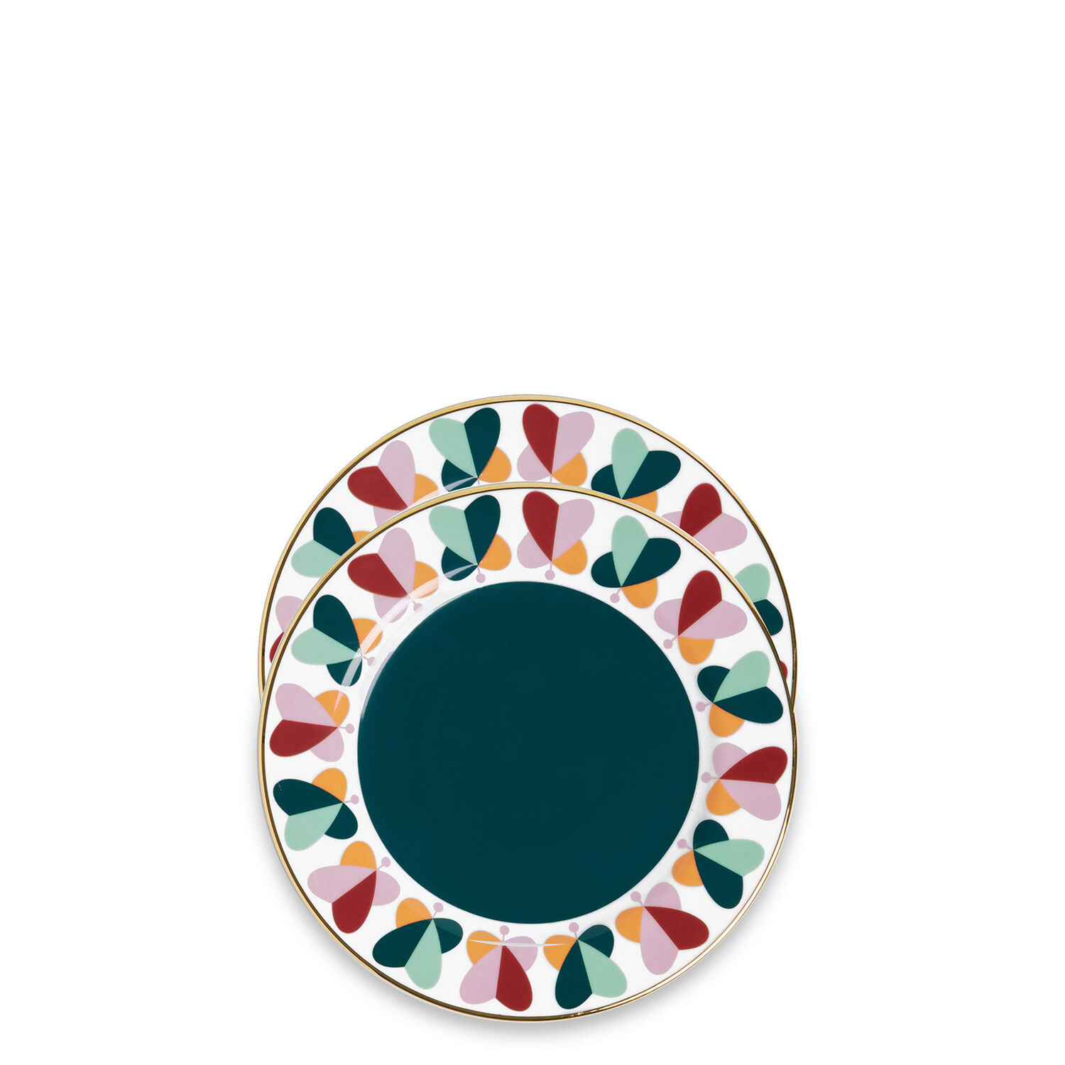 La Doublej Dessert Plates Set Of 2 In Farfalle Ring