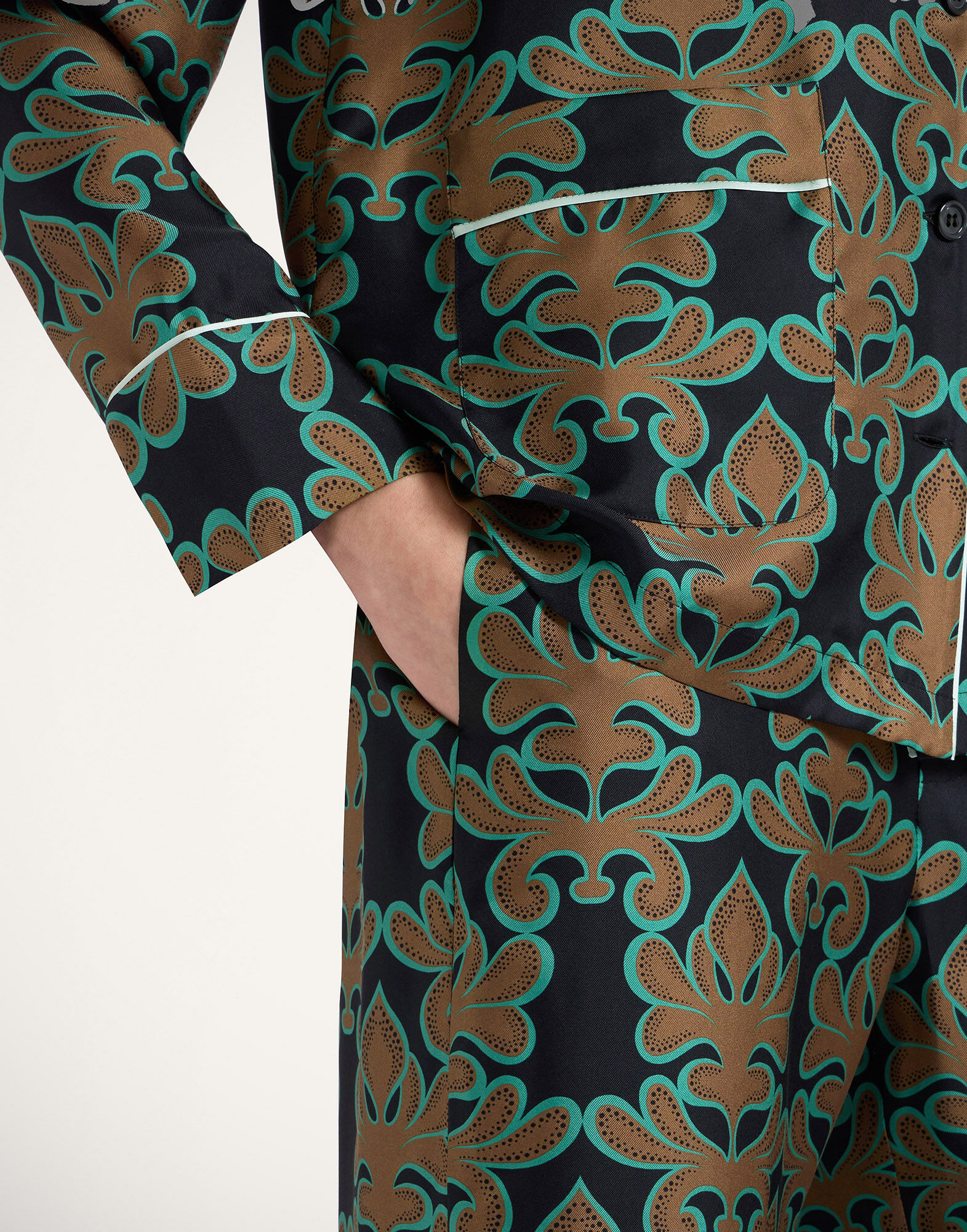 La DoubleJ Pajama Pants Herald Black TRO0116SIL001ALD01BL01