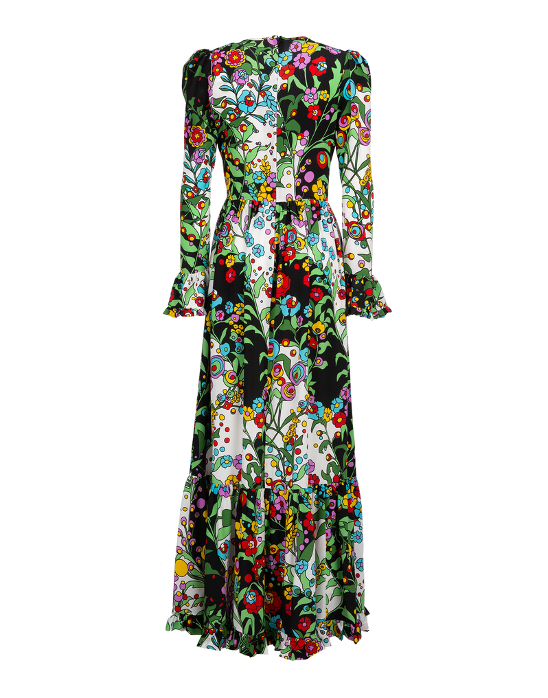 LaDoubleJ Summer Visconti - Holly Hock in Georgette LaDoubleJ Summer Visconti - Holly Hock in Georgette Holly Hock DRE0070GEO001HOL0001