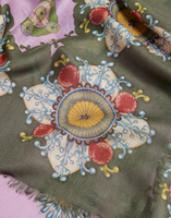 La DoubleJ Foulard 140 La DoubleJ Foulard 140 Nucleus Placée Dusty Pink SCA0060MOS001NUC06PI10