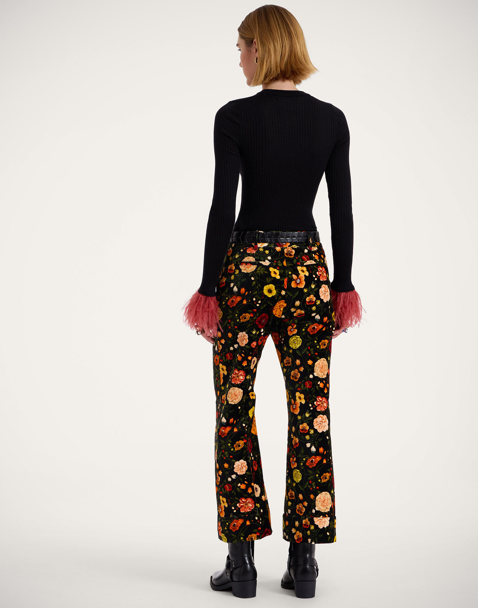 La DoubleJ Hendrix Pants Botticelli Black TRO0014VEL001CEL01BL01