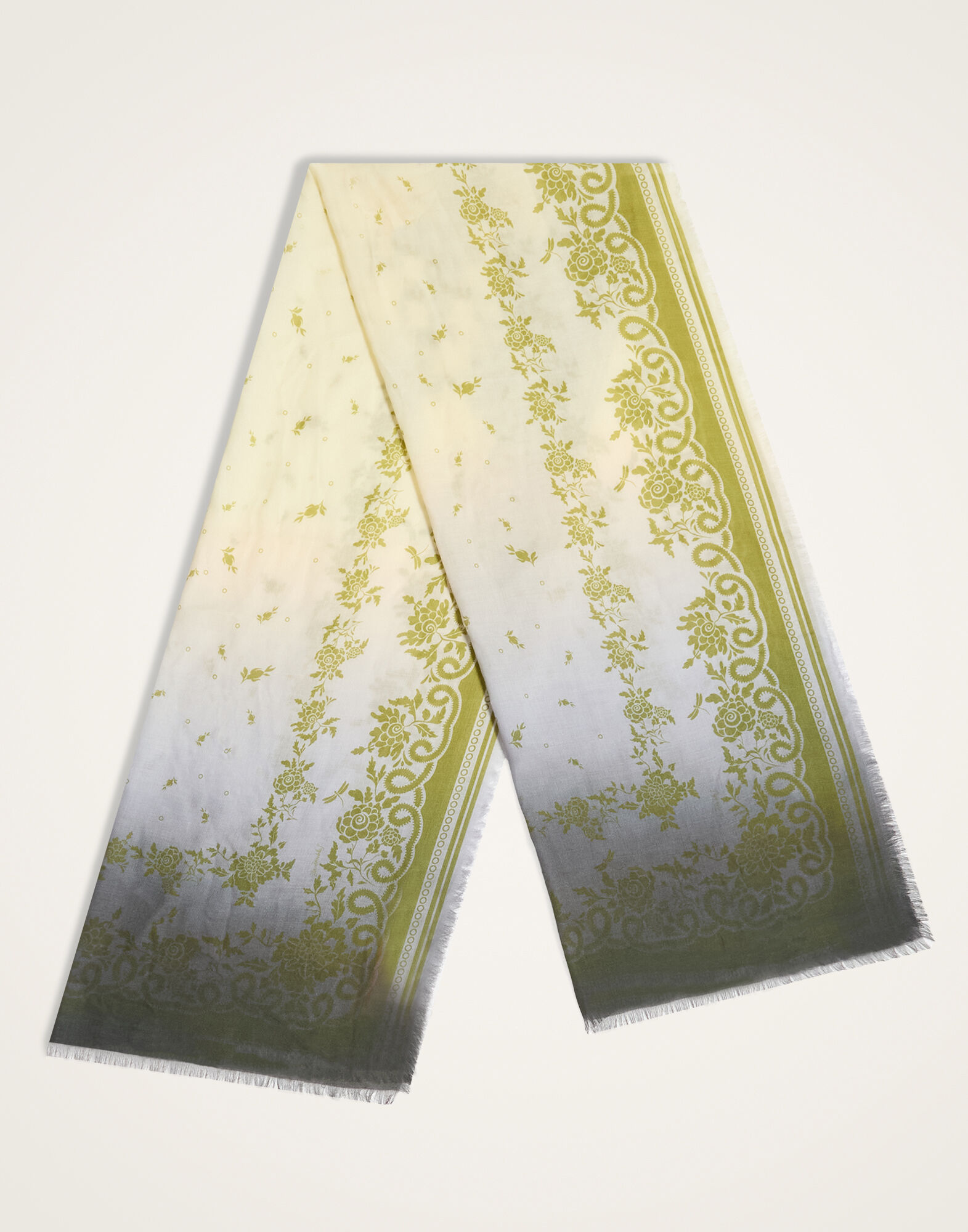 La DoubleJ Scarf (70X180) Oasis Plac&eacute;e Green SCA0097MOS001OAS03GR02