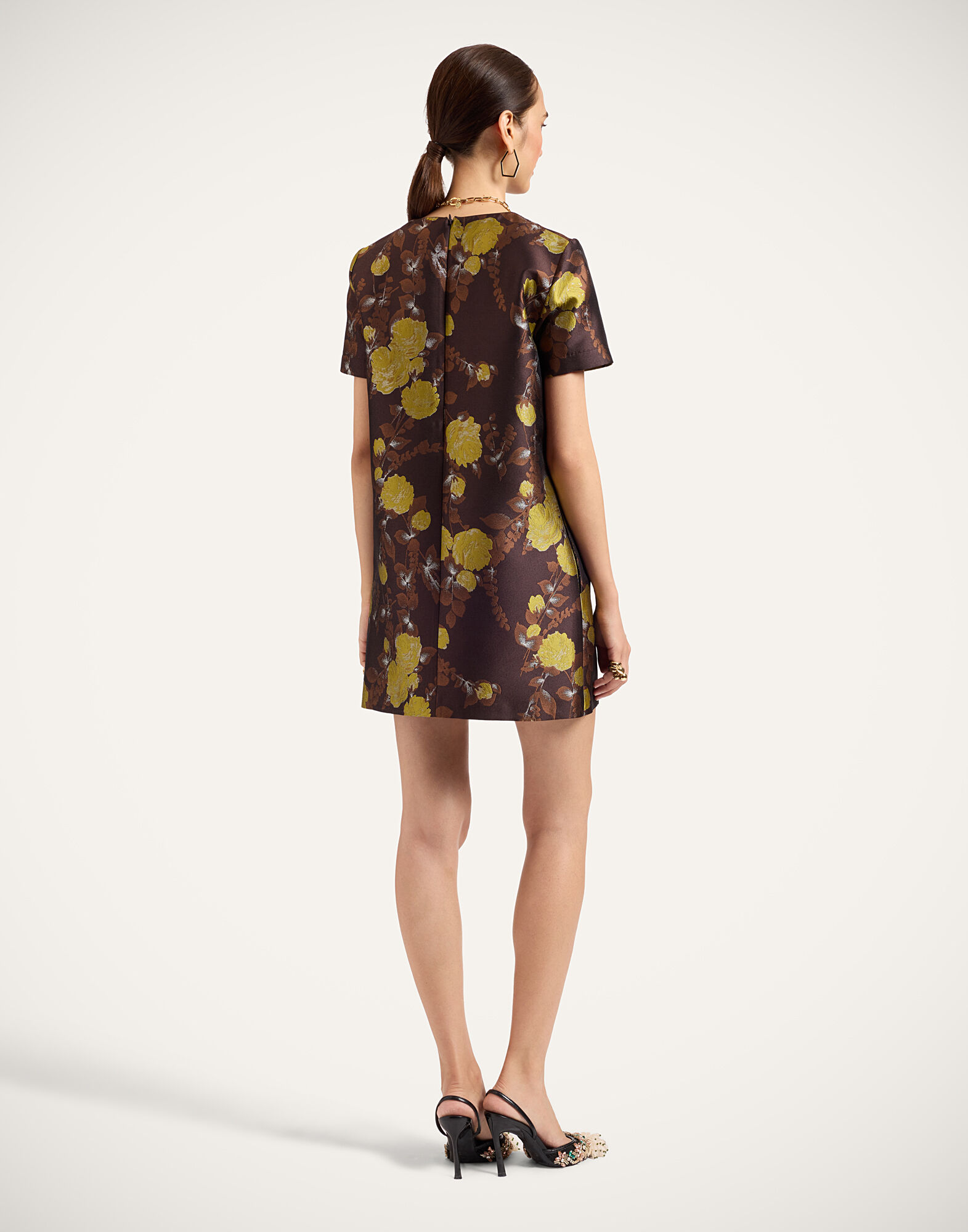 La DoubleJ Mini Swing Dress Devon Brown DRE0658JCQ141DEV05BR02