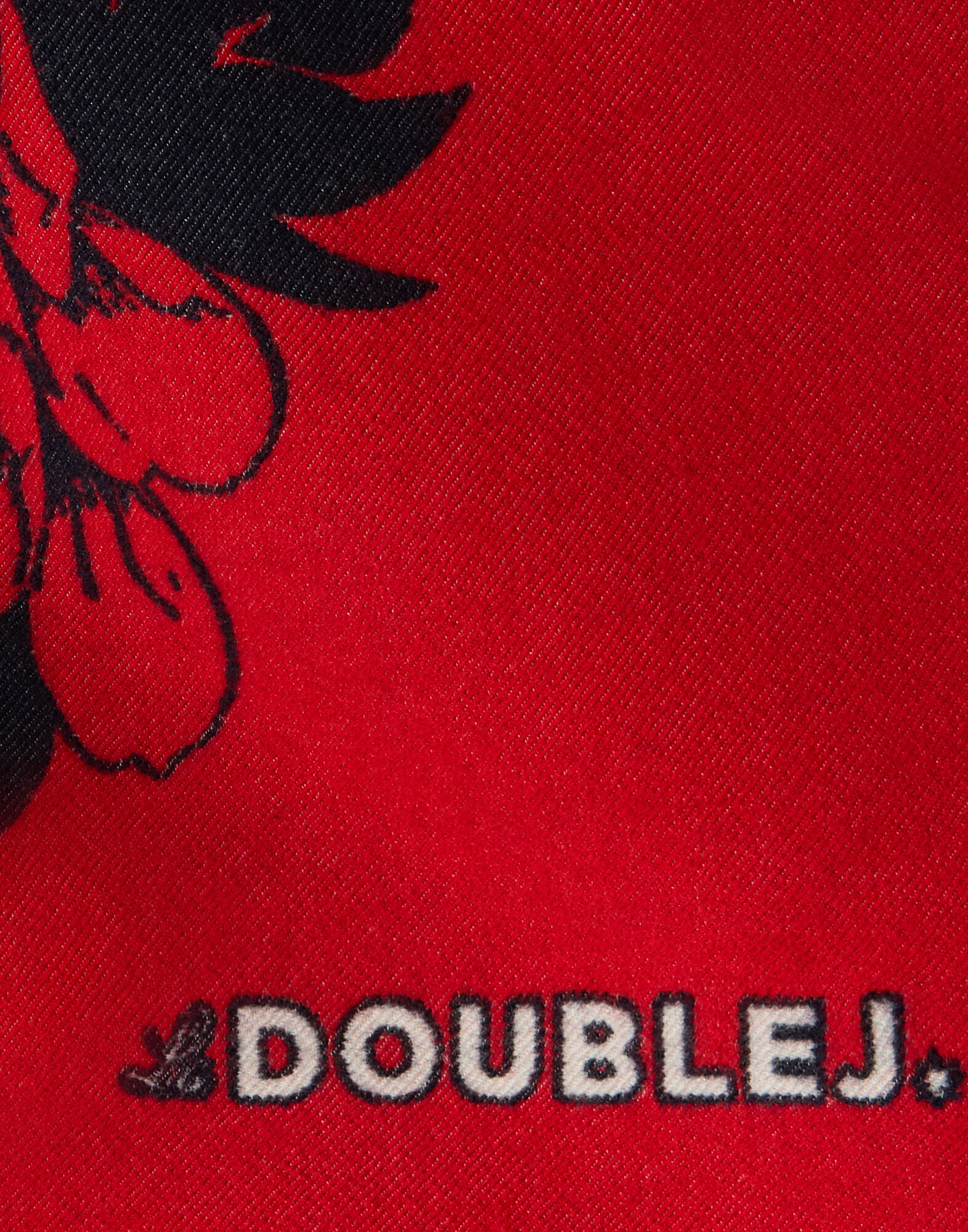 La DoubleJ Soul Poncho Queen Peony Plac&eacute;e Red SCA0059WOL025QPE02RE01