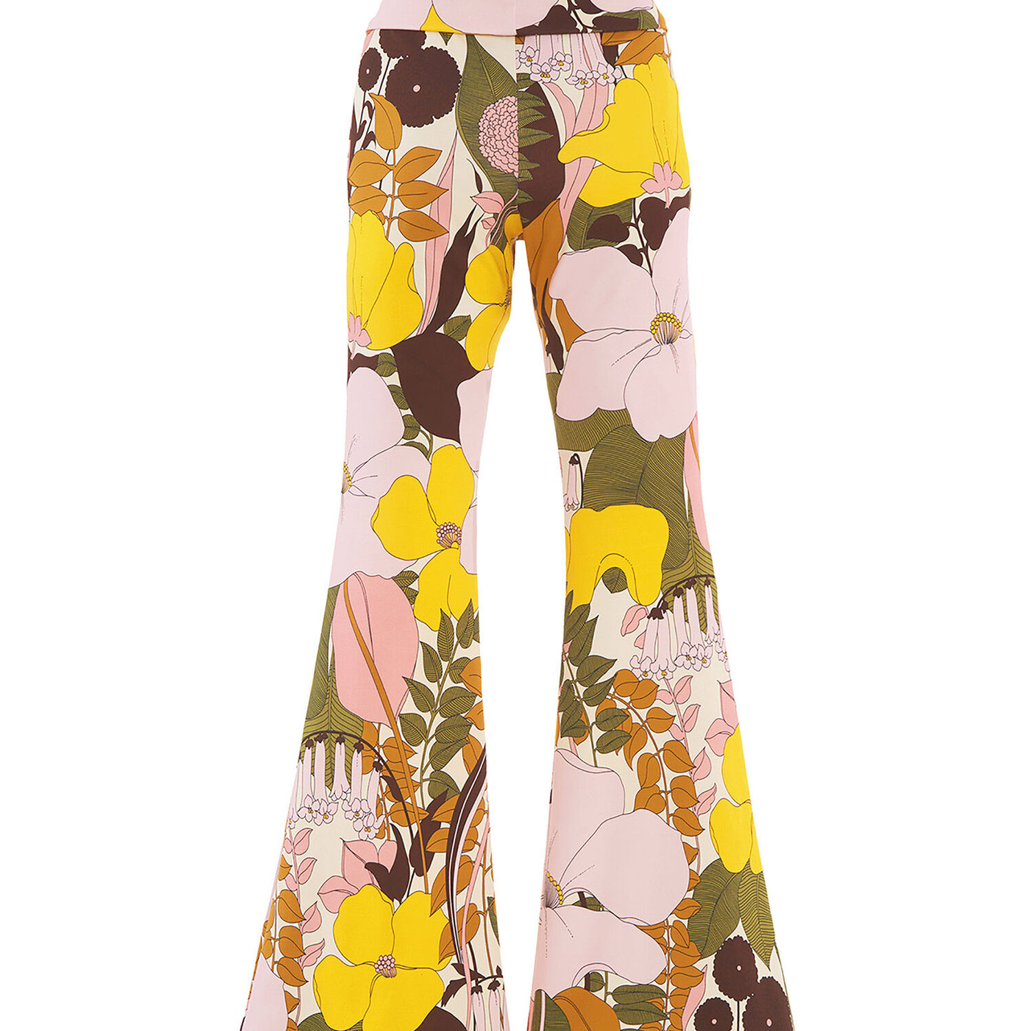 Shop La Doublej Meditation Pants In Big Flower Rose