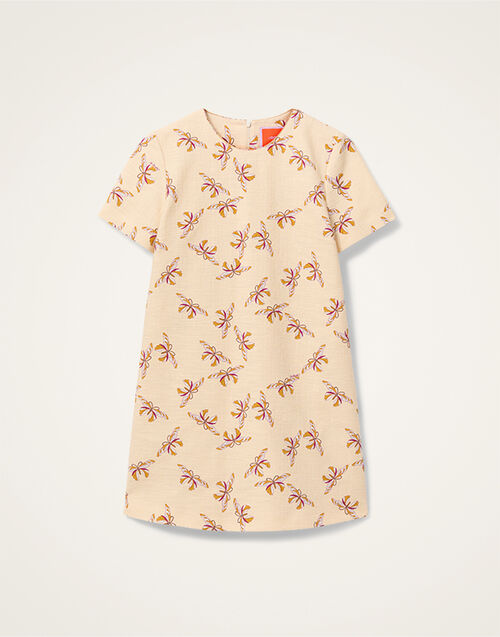 La DoubleJ Mini Swing Dress Farfalla Buttercream DRE0658COT005FAR08WH09