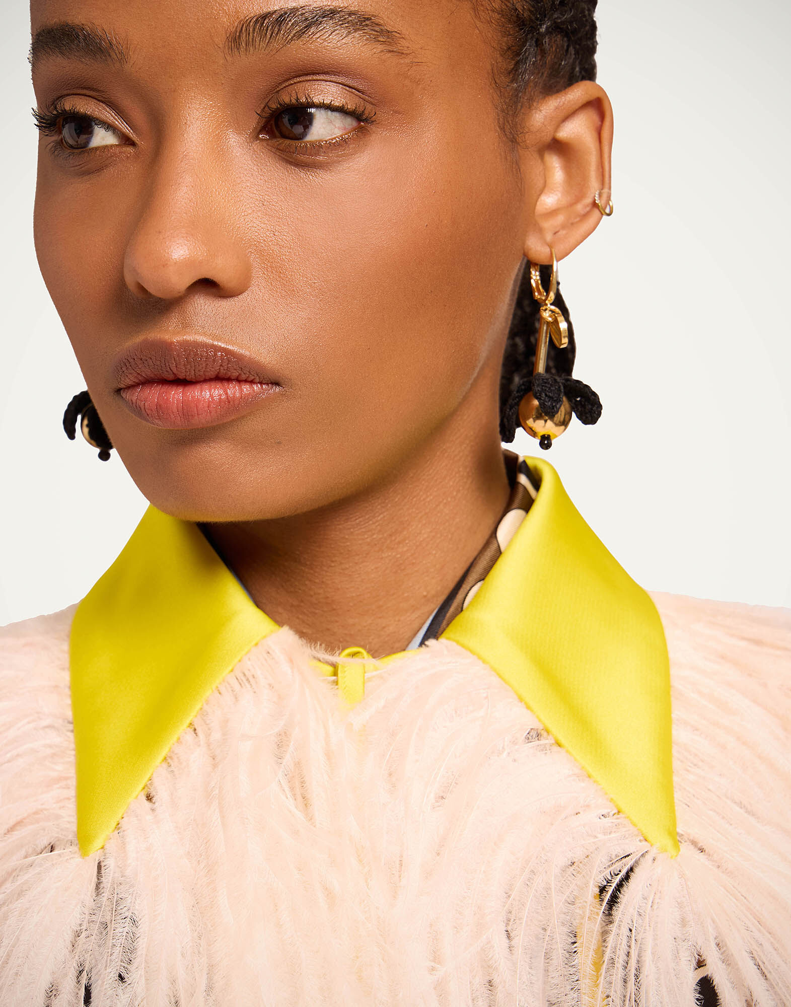 La DoubleJ La Scala Collar Solid Yellow SCA0101SIL027SOLIDYE03