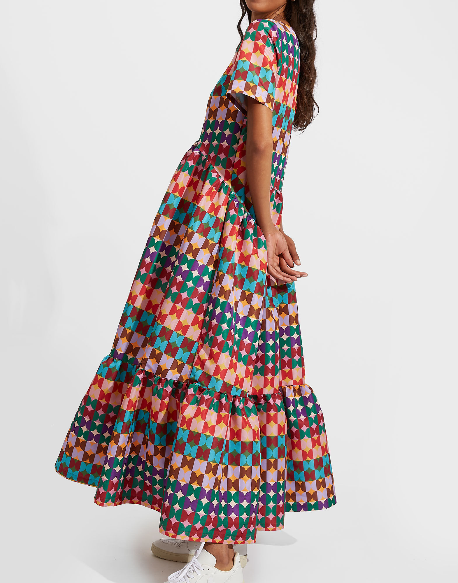 La DoubleJ Belle Dress Mezzaluna Rainbow DRE0428FAI001MEZ0005