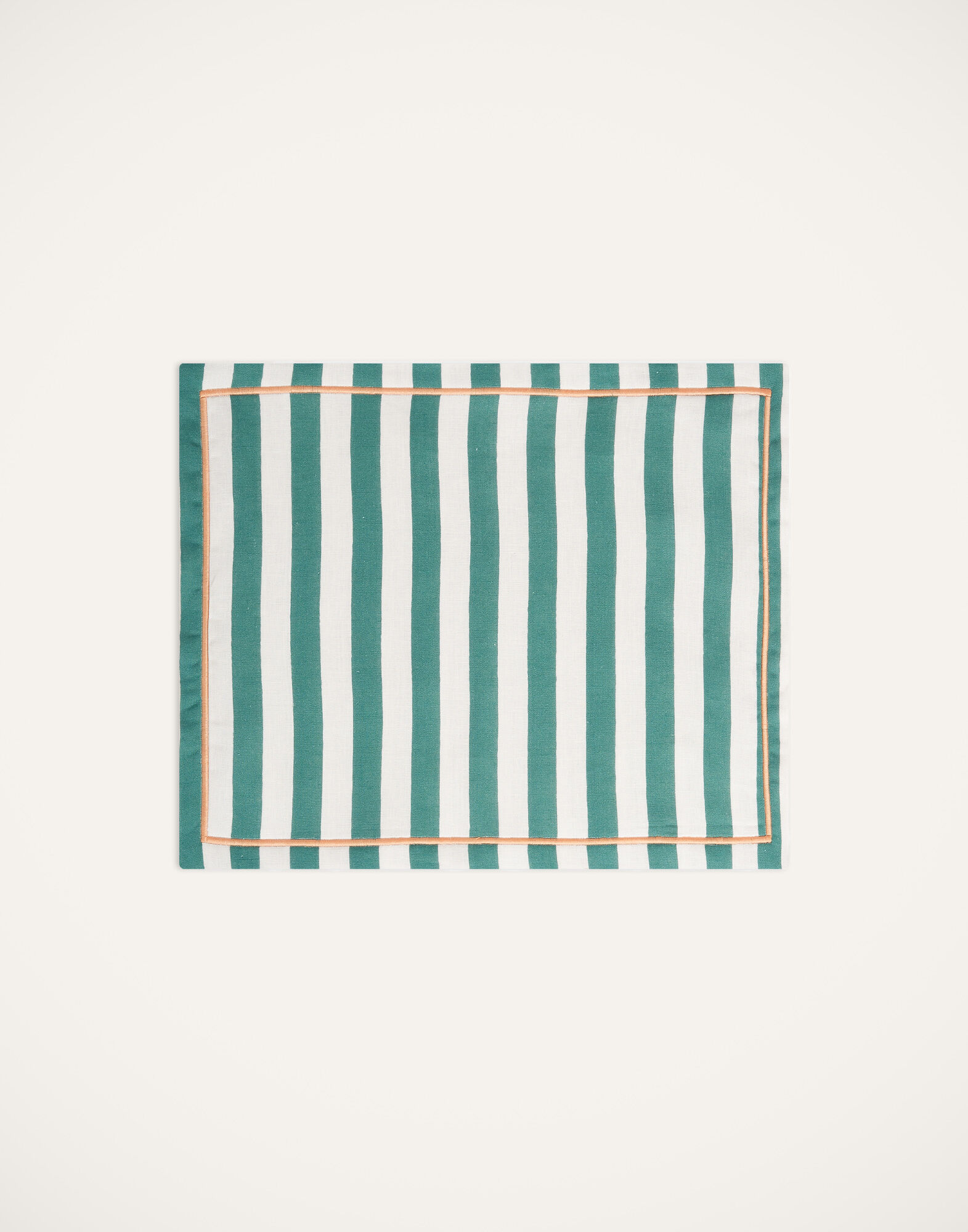 La DoubleJ Placemat Set Of 2 Riviera Green PMT0006LIN001RIV07GR02