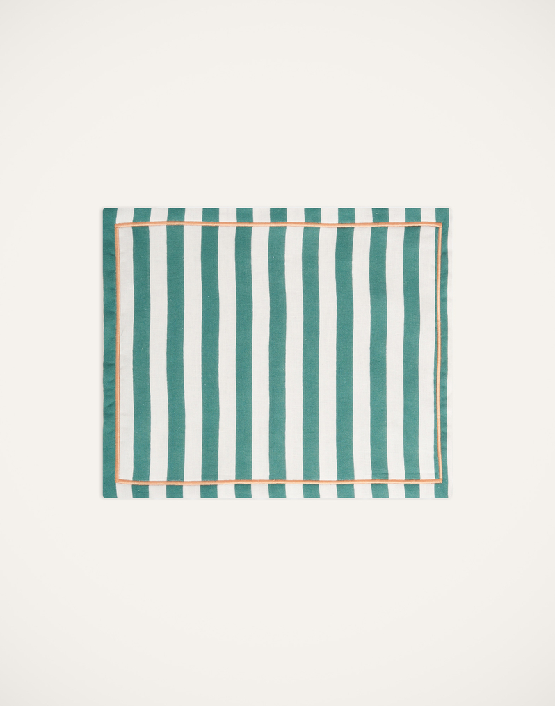 La DoubleJ Placemat Set Of 2 La DoubleJ Placemat Set Of 2 Riviera Green PMT0006LIN001RIV07GR02