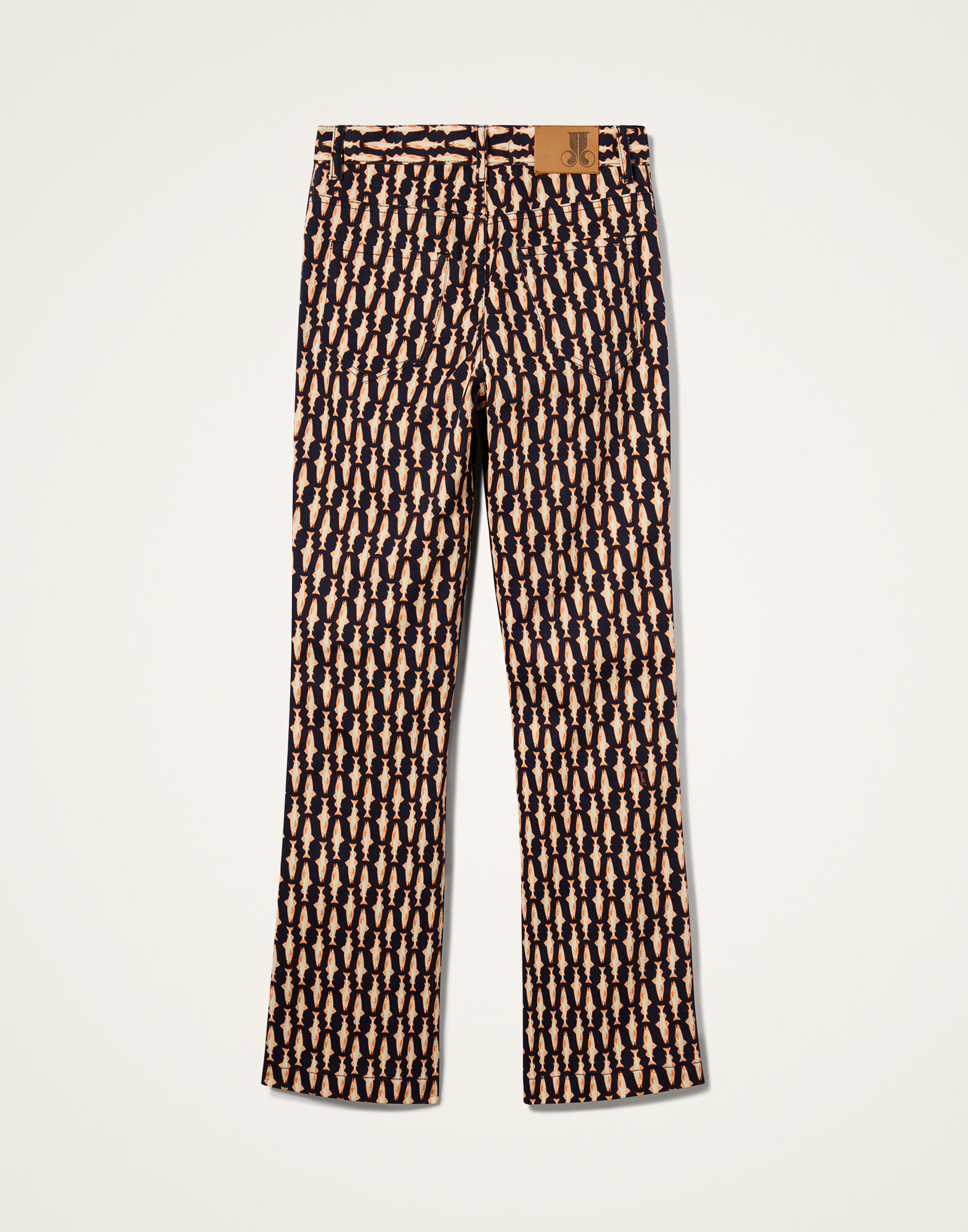 La DoubleJ The Cropped Flare Jean Pesciolini Blue TRO0158COT063PES04BU03