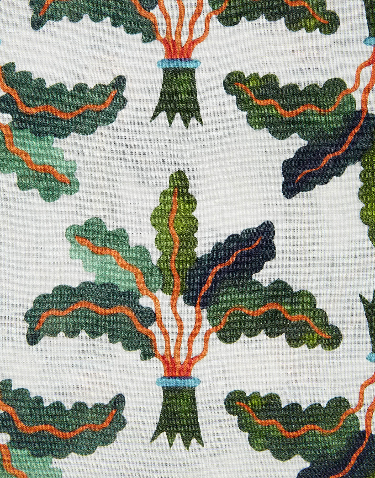 La DoubleJ Medium Tablecloth Linen Palms TBC0002LIN001HLE0022