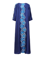 La DoubleJ Muumuu Dress Daisy Plac&eacute;e Blue DRE0225SIL006DAY0009