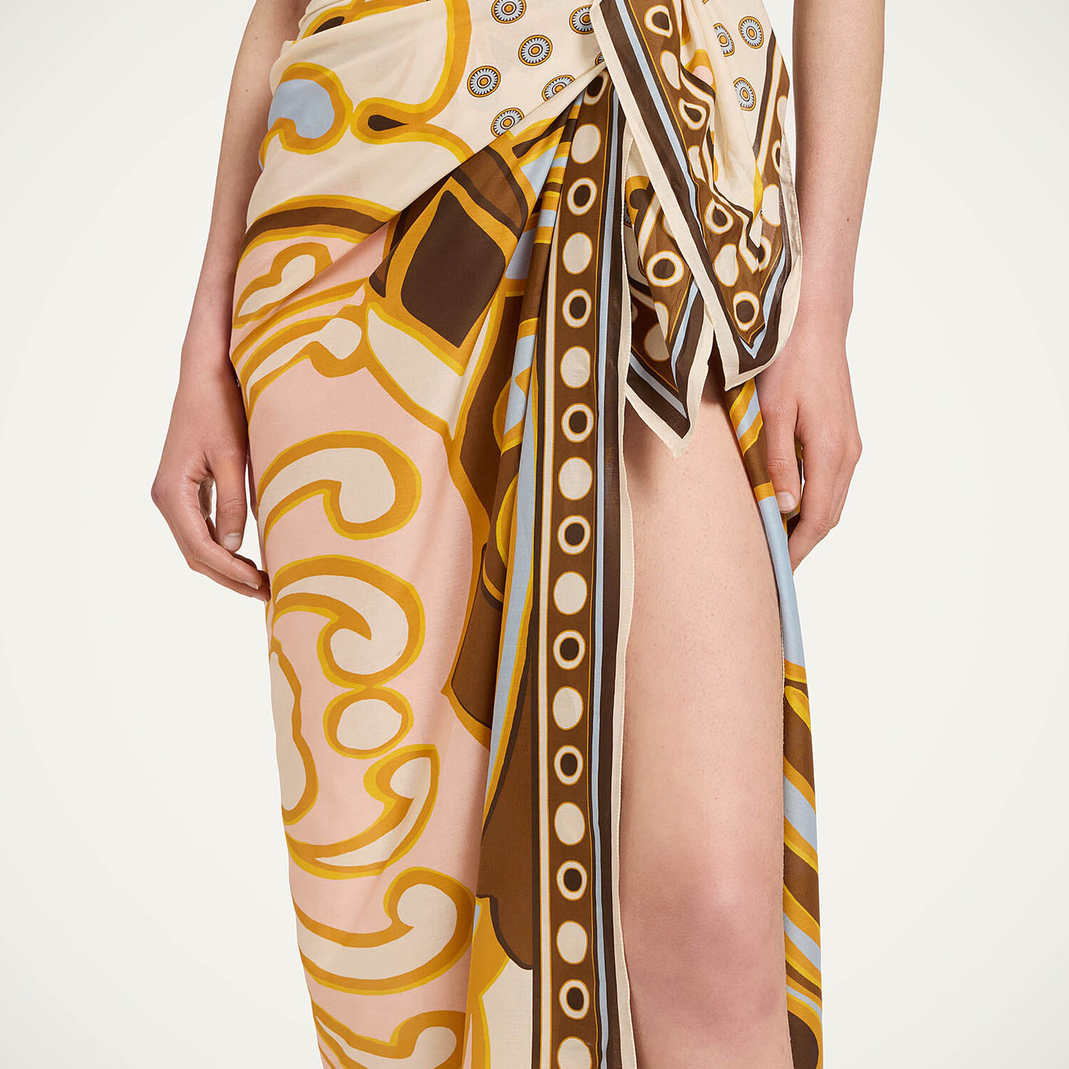  La Doublej Summer 2026 Collection: Vip Early Access Women - Pareo Cocoon Placée Brown One Size 100% Cotton 