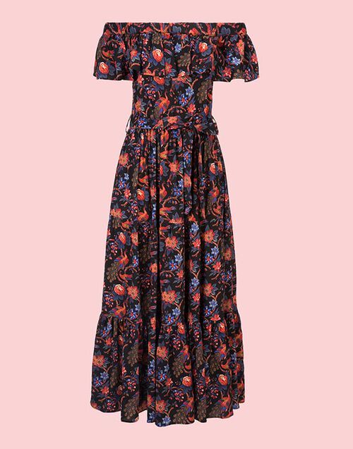 LaDoubleJ Double Love Dress Pavone Nero DRE0013VIS001PAV0001