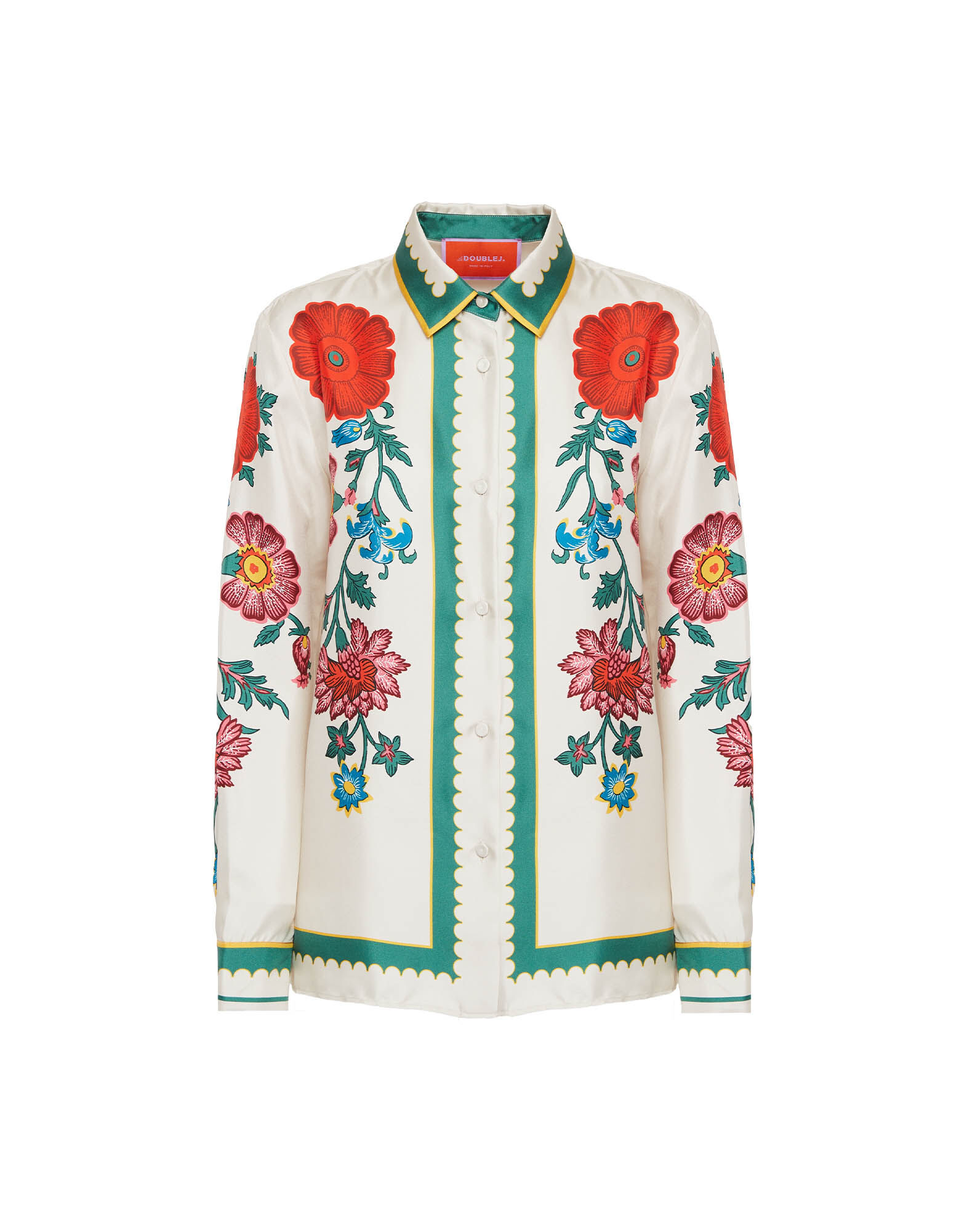 La DoubleJ Boy Shirt Dragonflower Plac&eacute;e Multicolor SHI0040SIL001DRE05MU01