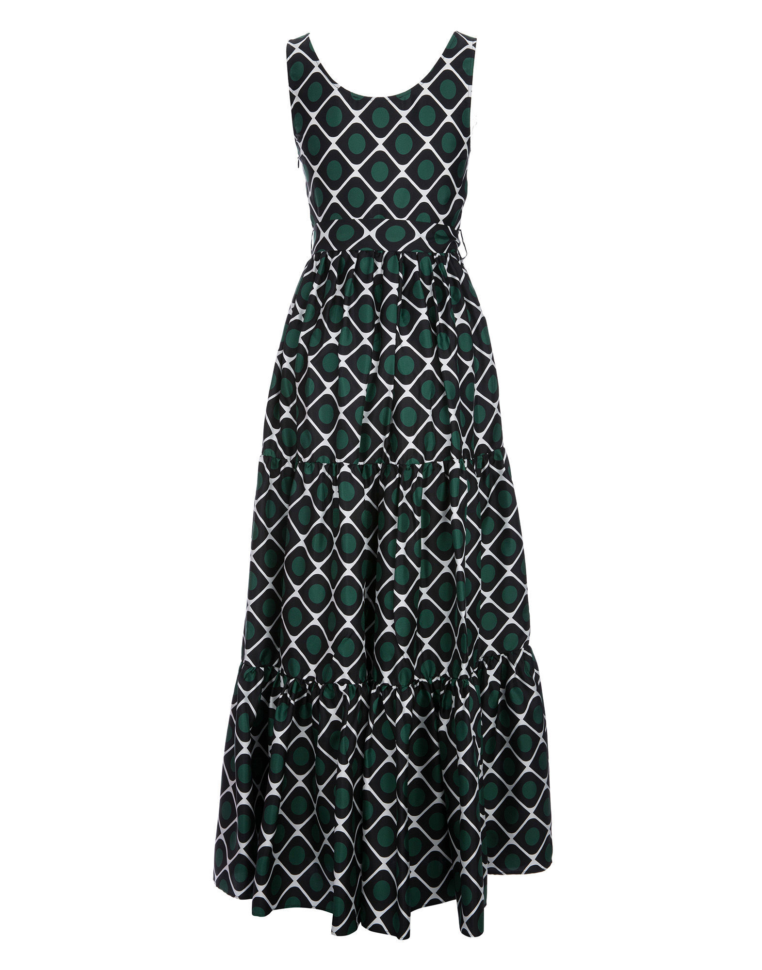 LaDoubleJ Pellicano Dinner Dress Olive DRE0034SIL001OLI0001