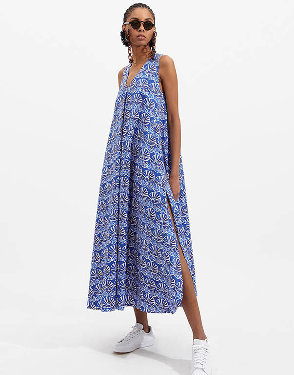 La DoubleJ Tent Dress Conchiglie DRE0242COT001COH0001