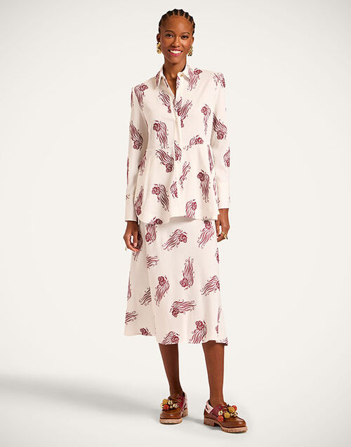 La DoubleJ Lungomare Skirt Lemuria White SKI0089JCQ132LEM03WH01