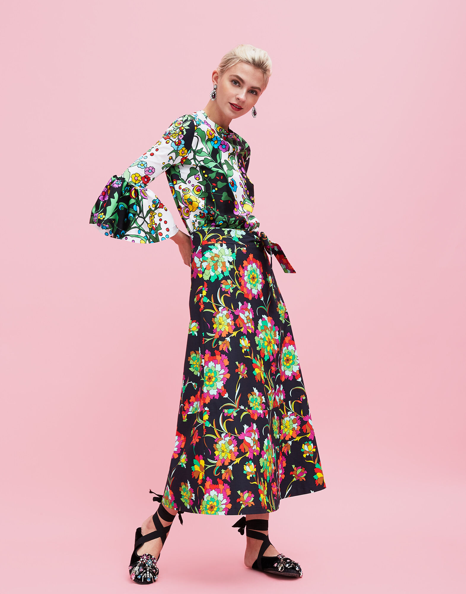 LaDoubleJ Long A Skirt Dandelion SKI0018COT006DAN0001