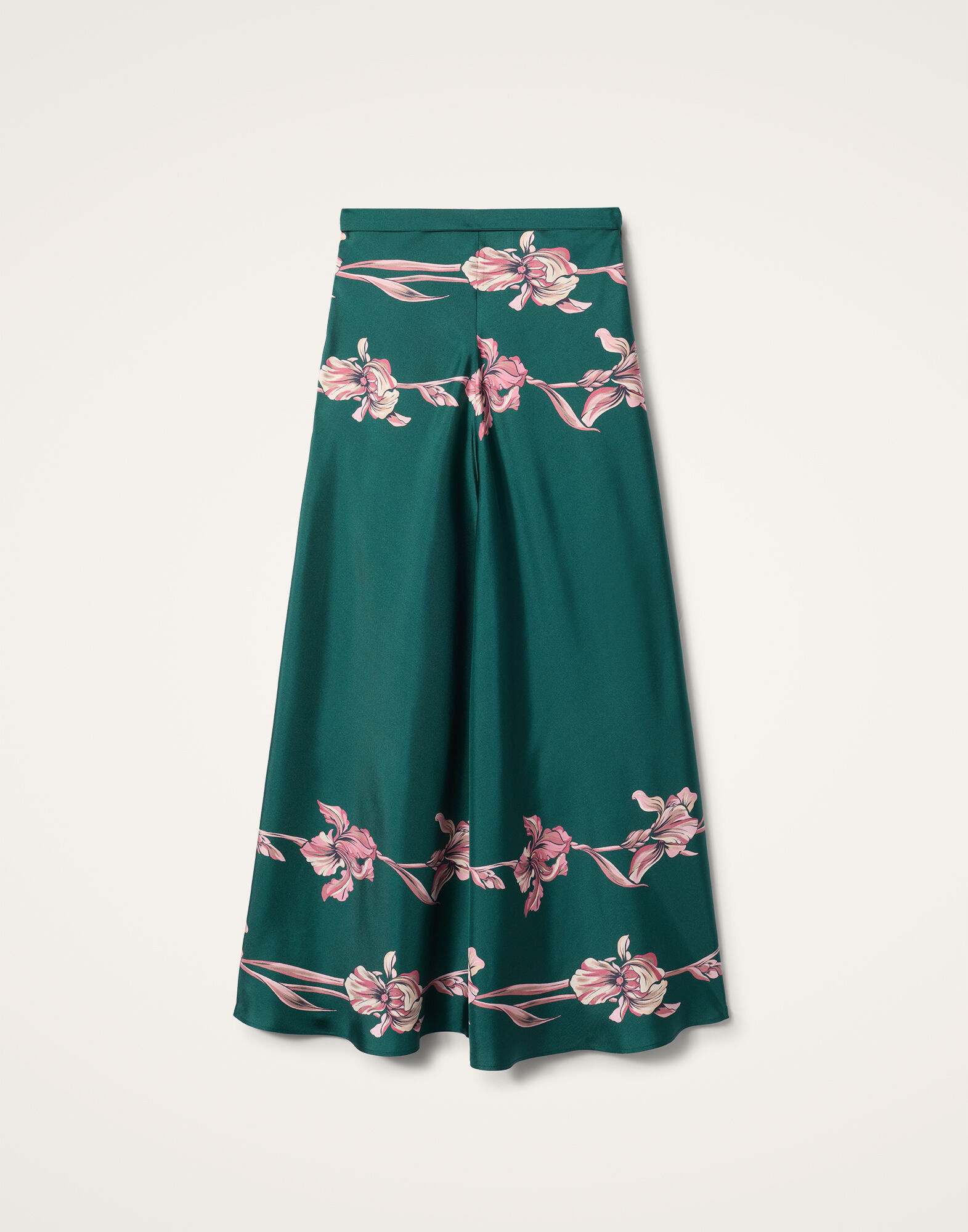 スカート La Double J Maxi Skirt In Green Silk Big tiered cotton and silk maxi skirt in multicoloured - La