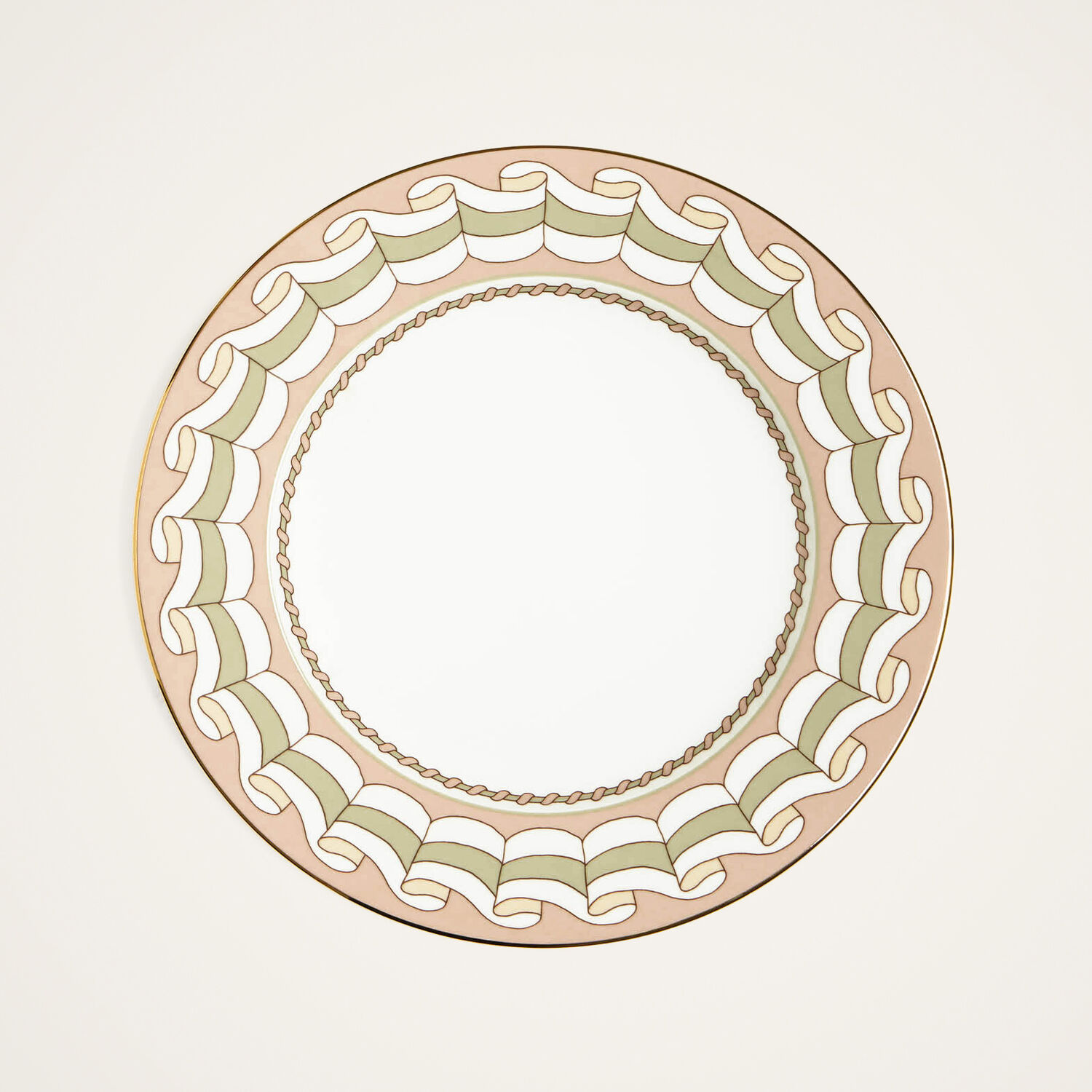 La Doublej Charger Plate In Poseidon Dusty Pink