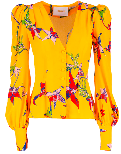 LaDoubleJ Smokin' Hot Shirt Orchidea Giallo SHI0015GEO001ORC0002