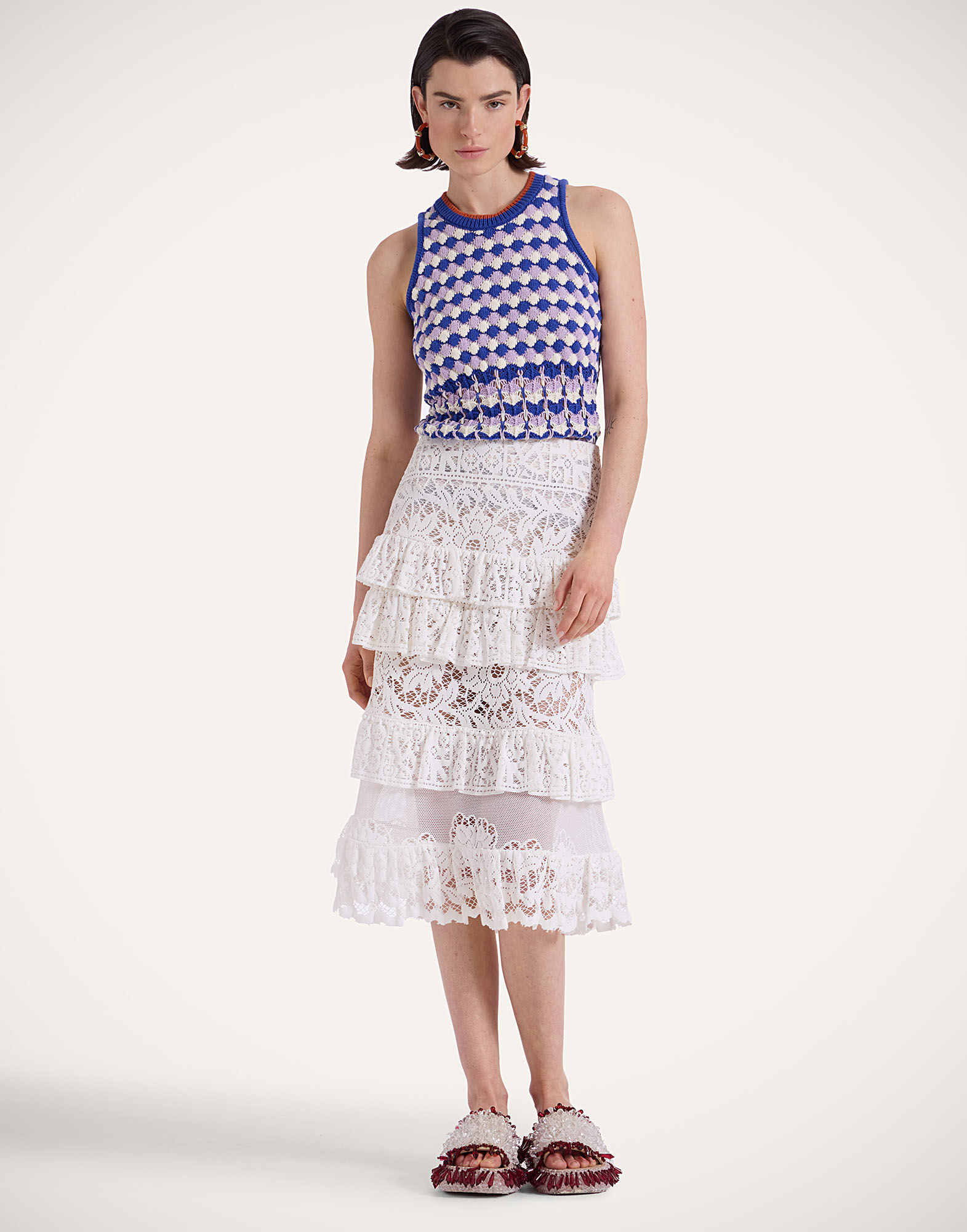 Footloose Lacey Skirt in White for Women | La DoubleJ
