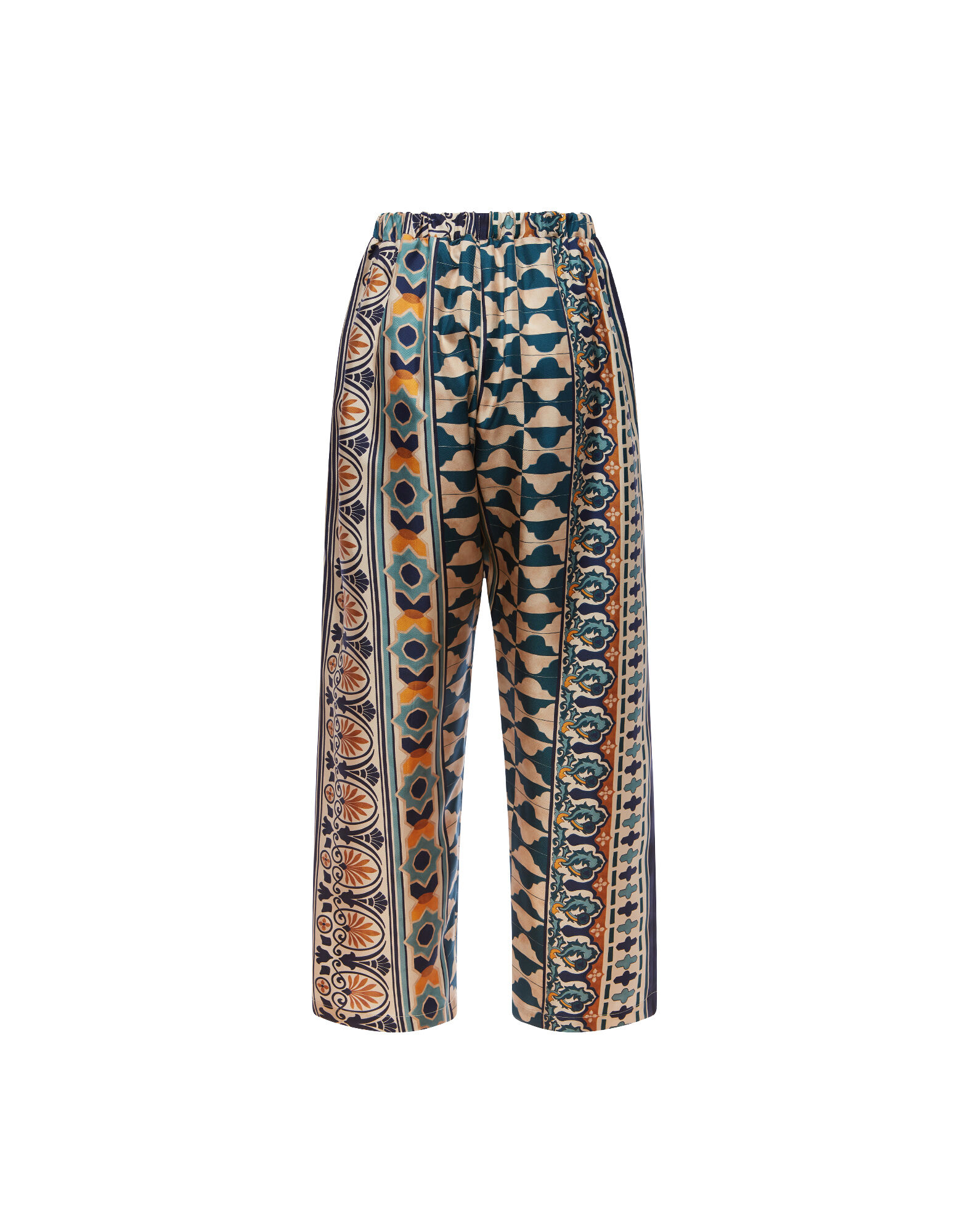 La DoubleJ Drawstring Pants Casareale Small Plac&egrave;e Cream TRO0053SIL001REA02WH03