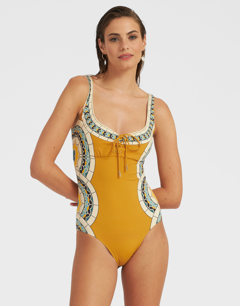 La DoubleJ Sunset Suit Sleeveless La DoubleJ Sunset Suit Sleeveless Mudejar Placée Marigold SWI0059LYC006MUD01OR05