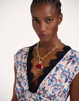 La DoubleJ Luna Dress La DoubleJ Luna Dress Mini Tropicana Mauve DRE0898VIS019TRC02PU06