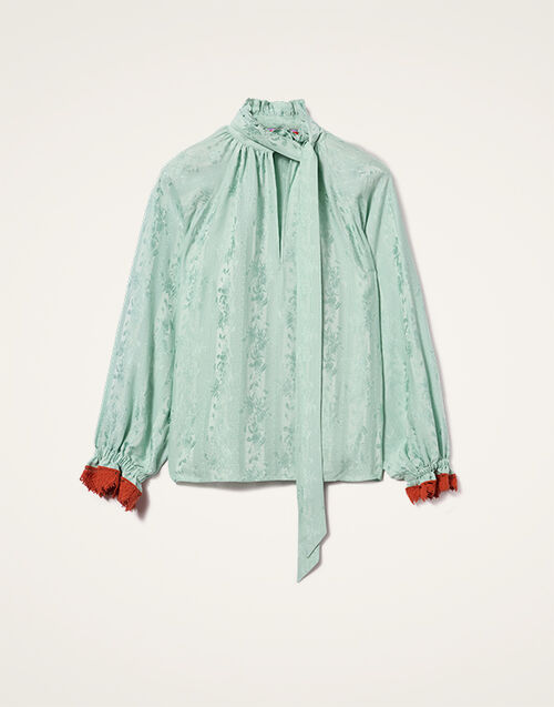 La DoubleJ Cerere Blouse Pekin Mint SHI0132JCQ107PEK01GR11