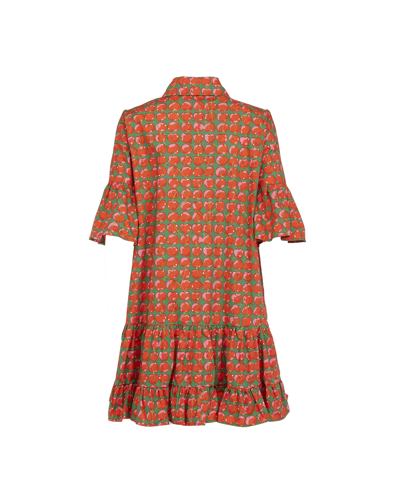 La DoubleJ Choux Dress La DoubleJ Choux Dress Green Cherries DRE0193COT001CHY0001